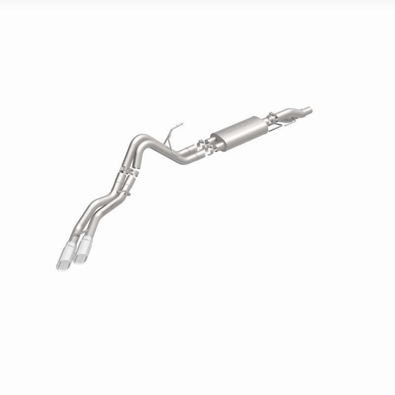 MagnaFlow 11 Ford F-150 3.7L/5.0L/6.2L SS Catback Exhaust Dual Same Side Exit w/ 3.5in SS Tips - 15461