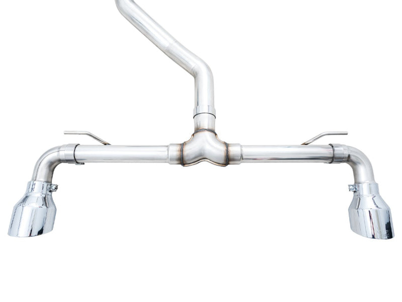 AWE Tuning 2022 VW GTI MK8 Touring Edition Exhaust - Chrome Silver Tips - 3015-32658