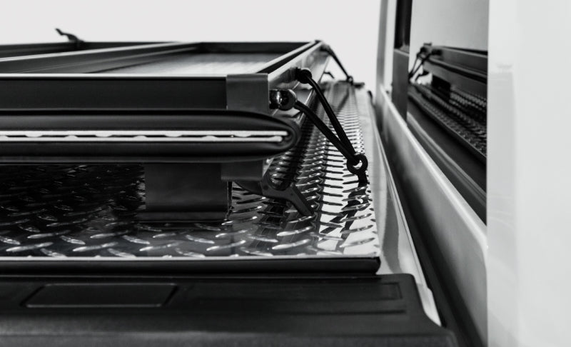 Access LOMAX Folding Hard Cover 08-16 Ford Super Duty F-250/F-350/F-450 6ft 8in Box Black Urethane - B3010039