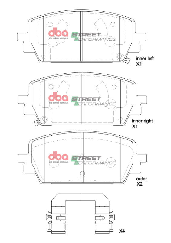 DBA 2021+ Genesis G80 2.5T AWD SP Performance Front Brake Pads - DB15205SP