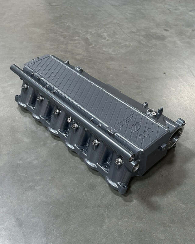 CSF Toyota A90/A91 Supra/ BMW G-Series B58 Charge-Air Cooler Manifold - Turbulence Grey - 8200TBG