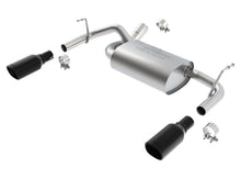 Load image into Gallery viewer, Borla 12-16 Jeep Wrangler 3.6AT/MT 4WD 2+4DR S/ SQ /RL/AC SR 2.5in, 2in Tip 3.5 sqx8 Black Chrome - 11834BC