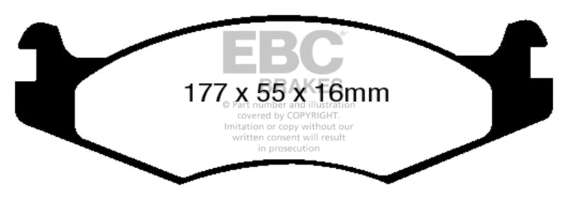 EBC 92-03 Am General H1 Greenstuff Front Brake Pads - DP61785