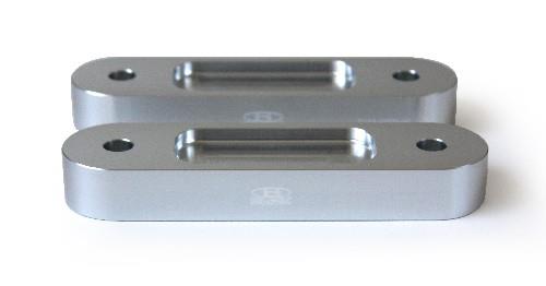 BLOX Honda S2000 Racing Front 20mm Thick Spacer Bump Steer Kit - Silver (Lowered 1in and more) - BXSS-20354-20-SI