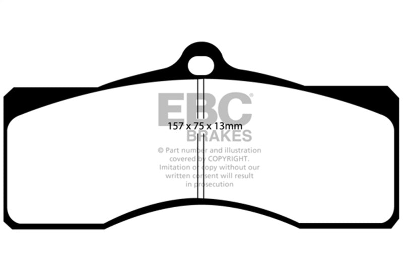 EBC 68-69 Chevrolet Camaro (1st Gen) 4.9 Yellowstuff Front Brake Pads - DP41155R