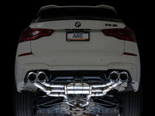 Load image into Gallery viewer, AWE Tuning 20-25 BMW X3 M/M Comp (F97) AWD SwitchPath Axle-Back Exhaust - Chrome Silver Tips - 3025-42301