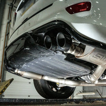 Load image into Gallery viewer, Stainless Works 2018 Jeep TrackHawk 6.2L 3in Catback System X-Pipe Turbo S-Tube Muffler Stock Exit - JEEP1862CB-S