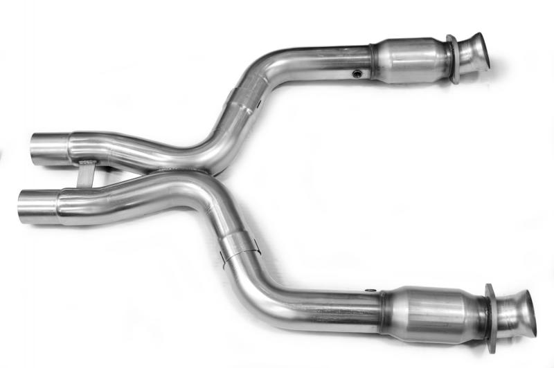 Kooks 11-14 Ford Shelby GT500 5.4L / 5.8L 4V 3in x 2 3/4in OEM GREEN Cat SS X-Pipe Kooks HDR Req - 11423300