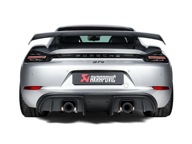 Akrapovic 2020+ Porsche Cayman GT4 (718) Slip-On Line (Option 2) w/Titanium Tips - S-PO/TI/18/1-TP
