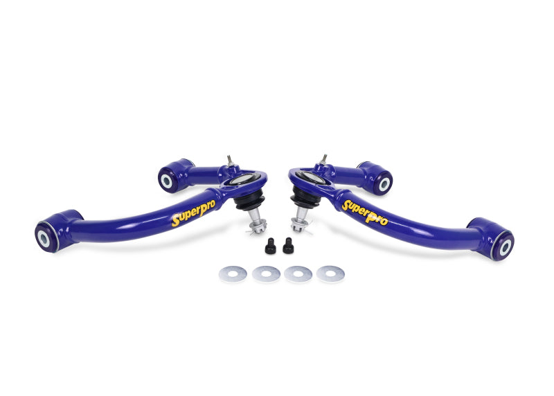 SuperPro 05-23 Toyota Tacoma 4WD Front Upper Fixed Offset Control Arm Set - TRC6471