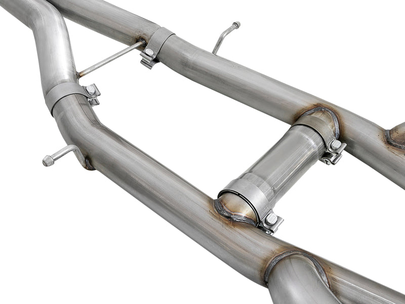 aFe MACHForce XP 3in 304 SS Cat-Back Dual Mode Exhaust w/ Polished Tips 16-17 Cadillac ATS-V V6-3.6L - 49-34078-P