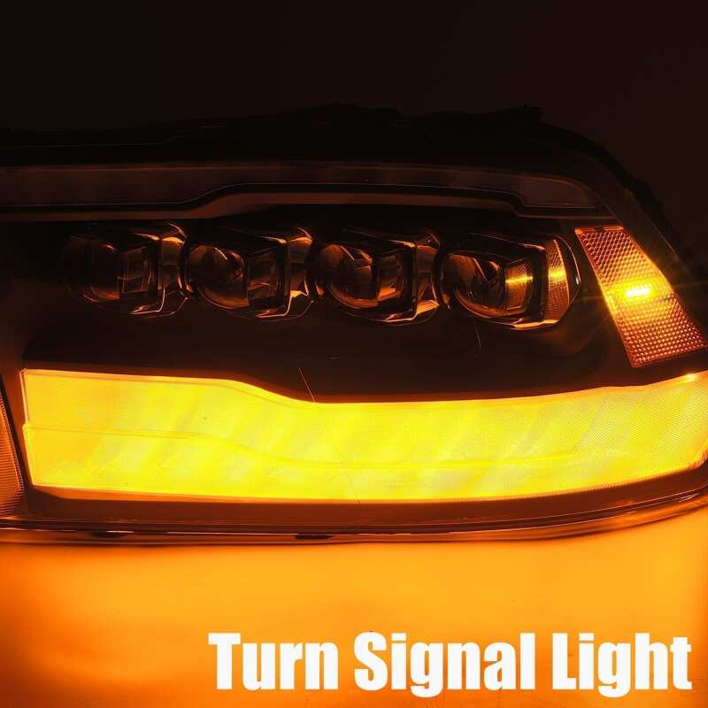 AlphaRex 09-18 Dodge Ram 1500HD NOVA LED Projector Headlights Plank Style Design Chrome w/DRL - 880591