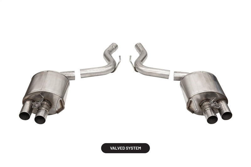 Corsa 2015-2020 Ford Mustang GT350/R 5.2L V8 Dual Rear Axle-Back- Stainless Dual Rear Exit - 21098