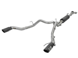 aFe MACH Force-Xp 3in to 3-1/2in 304 SS Cat-Back Exhaust w/Black Tip 17-18 Ford F-150 Raptor V6 3.5L - 49-33094-B