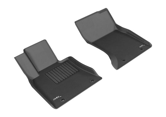 3D MAXpider 15-16 Hyundai Genesis Sedan AWD / 17-20 G80 AWD Kagu 1st Row Floormats - Black - L1HY05011509