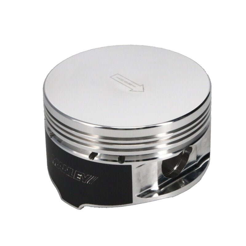 Manley Ford 4.6L/5.4L (3Valve) Flat Top Forged Aluminum 3.572in Bore 0cc Dome Piston Set - 594020C-8