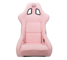 Load image into Gallery viewer, NRG FRP Bucket Seat PRISMA Edition W/ pearlized Back Pink Alcantara - Large - FRP-302PK-PRISMA