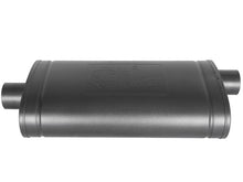 Load image into Gallery viewer, aFe MACH Force-Xp 409 SS Muffler w/ Black Finish 3in Center/Offset 22in L x 11in x 5in - Oval Body - 49M00016-B
