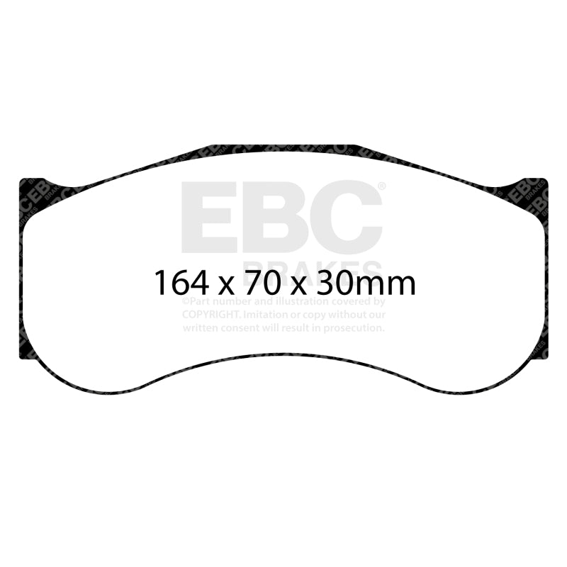 EBC Racing AP Racing CP6268 D62 SR-21 Sintered Race Front Brake Pads - DP8086.30SR21