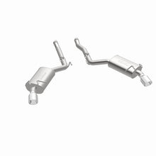 Load image into Gallery viewer, MagnaFlow Axle-Back Stainless Dual Split 4in Polished Tips 10-15 Chevrolet Camaro Convert. 3.6L V6 - 15354