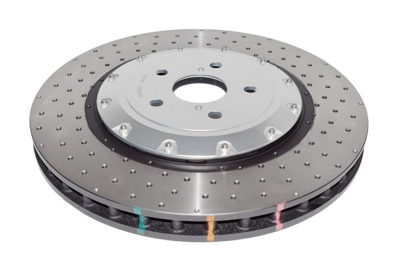 DBA 16-20 Lexus GS F Front 5000 Series Cross Drilled Rotor w/Silver Hat - DBA52788SLVXD