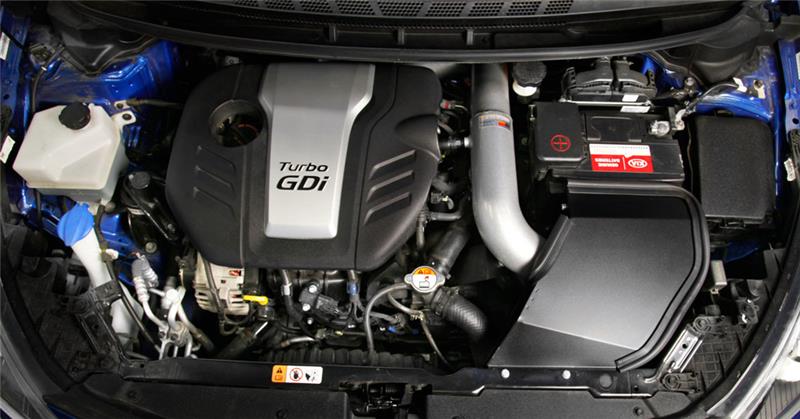 K&N 14-16 Kia Forte Coup L4-1.6L F/I Silver Typhoon Short Ram Intake - 69-5316TS