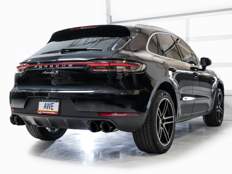 AWE Tuning 19-21 Porsche Macan 3.0T/2.9TT Touring Edition Cat-Back Exhaust w/ Diamond Black Tips - 3015-43951