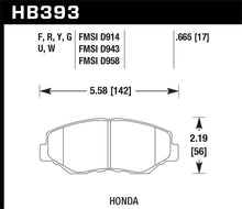 Load image into Gallery viewer, Hawk 89/03-17 Honda Accord HPS 5.0 Front Brake Pads - HB393B.665