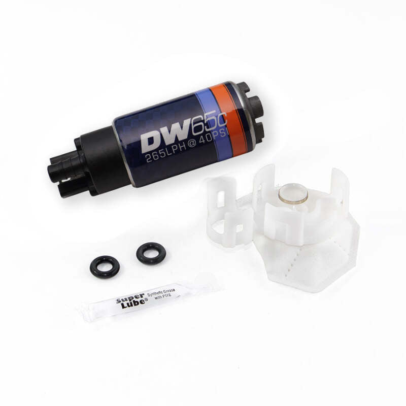 DeatschWerks 265 LPH Compact In-Tank Fuel Pump w/ Set Up Kit 08-15 Mitsu EVO X, 06-13 MazdaSpeed 3/6 - 9-651-1026