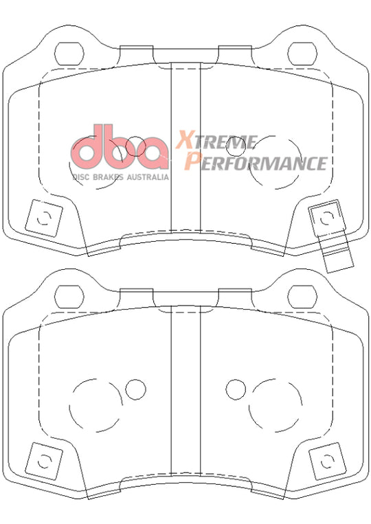 DBA 12-21 Jeep Grand Cherokee SRT XP Performance Rear Brake Pads - DB8805XP