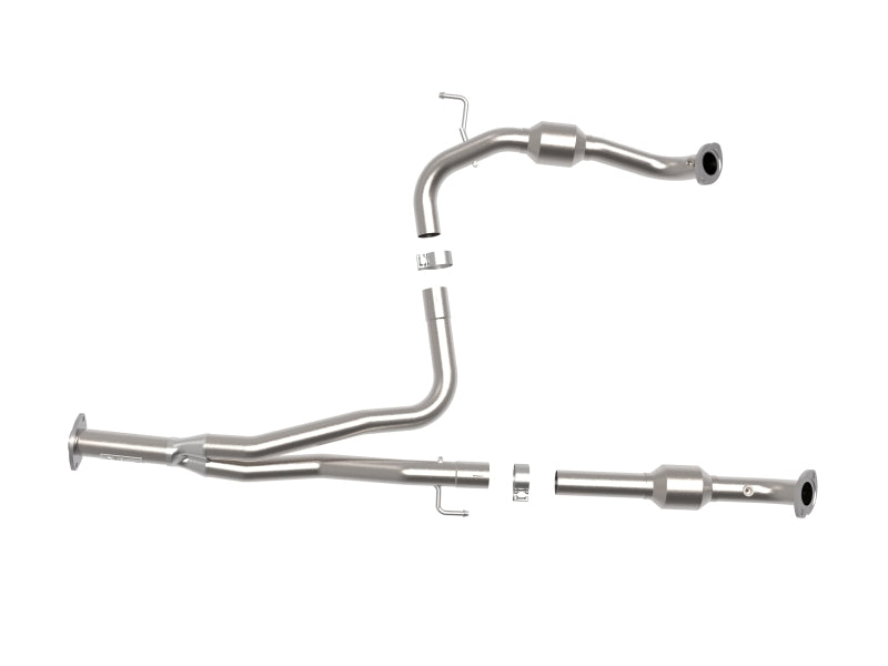 aFe Toyota Tacoma 16-17 V6-3.5L Twisted Steel Y-Pipe w/ Cat - 48-46011-RC