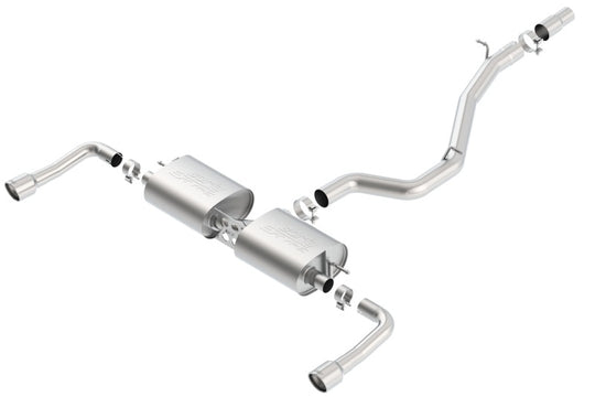 Borla 14-16 Audi A3 Quattro 2.0L Turbo AT/MT RWD 4DR S-Type Cat-Back Exhaust Single Split Rear Exit - 140682
