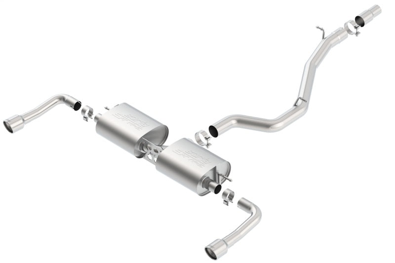 Borla 14-16 Audi A3 Quattro 2.0L Turbo AT/MT RWD 4DR S-Type Cat-Back Exhaust Single Split Rear Exit - 140682