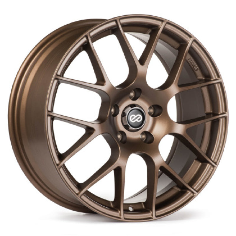 Enkei Raijin 18x8 45mm Offset 5x112 Bolt Pattern 72.6 Bore Bronze Paint Wheel - 467-880-4445BP