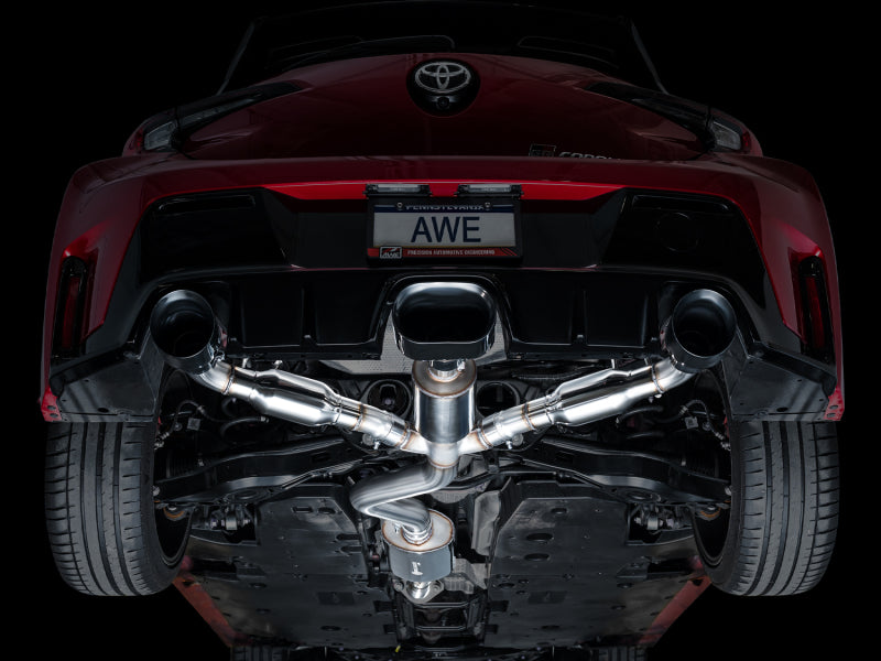 AWE Tuning 2023+ Toyota GR Corolla Touring Edition Exhaust - Diamond Black Tips - 3015-53472