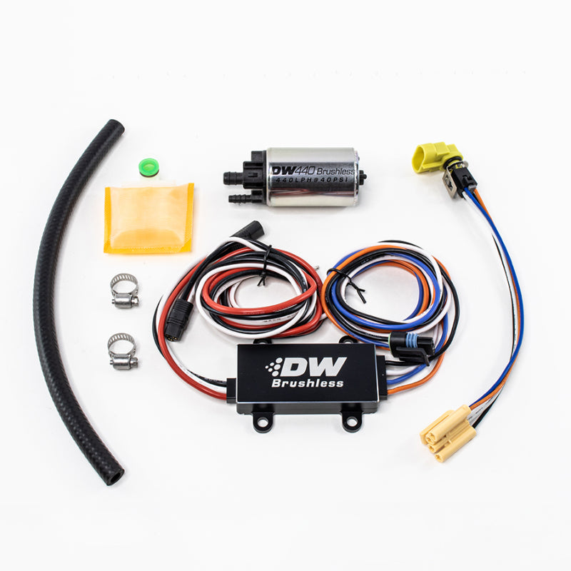 DeatschWerks DW440 440lph Brushless Fuel Pump w/ Dual Speed Controller - 9-441-C102-0900