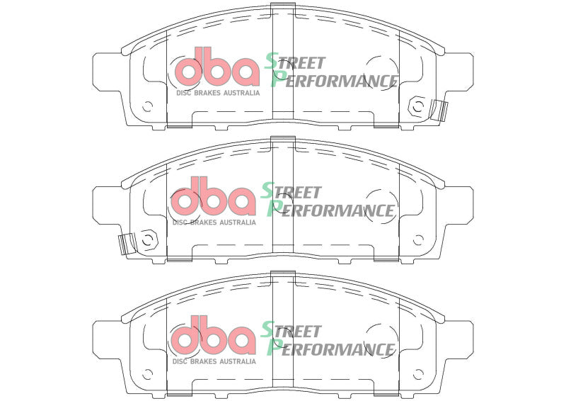 DBA 07-11 Mitsubishi Triton Front SP Performance Brake Pads - DB1774SP