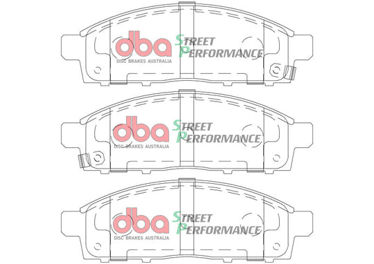 DBA 07-11 Mitsubishi Triton Front SP Performance Brake Pads - DB1774SP