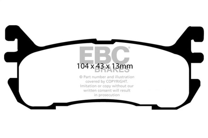 EBC 94-01 Mazda Miata MX5 1.8L Bluestuff Rear Brake Pads - DP51003B