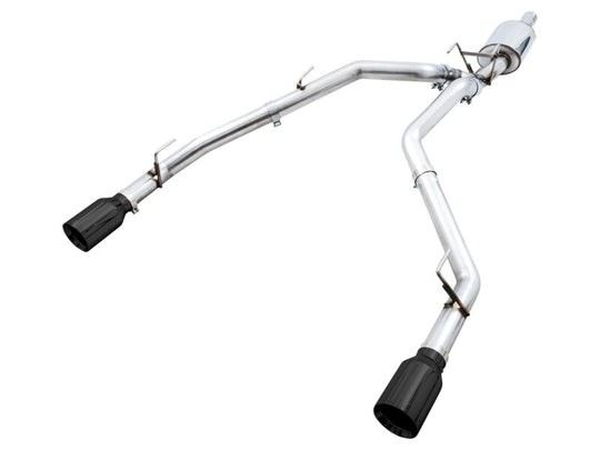 AWE Tuning 09-18 RAM 1500 5.7L (w/o Cutout) 0FG Dual Rear Exit Cat-Back Exhaust - Diamond Black Tips - 3015-33104
