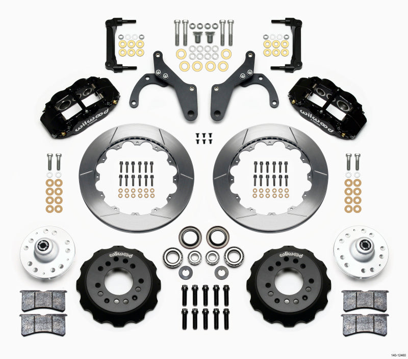 Wilwood Narrow Superlite 6R Front Hub Kit 12.88in 59-64 Chevy Impala / 63-64 Corvette - 140-12460