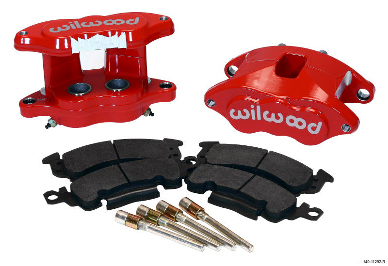 Wilwood D52 Rear Caliper Kit - Red 1.25 / 1.25in Piston 1.28in Rotor - 140-11292-R