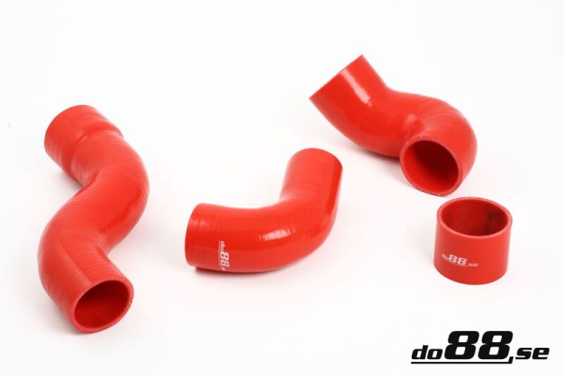 do88 Volvo 700/900 Turbo (w/o AC) Pressure Hoses Red - DO88-KIT26R