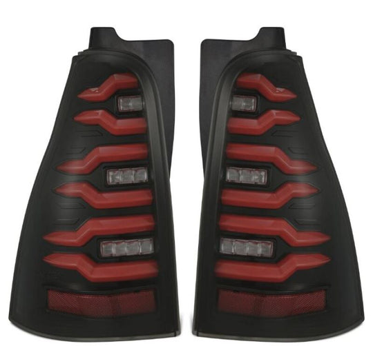 AlphaRex 03-09 Toyota 4Runner LUXX-Series LED Tail Lights- Black/Red - 690080