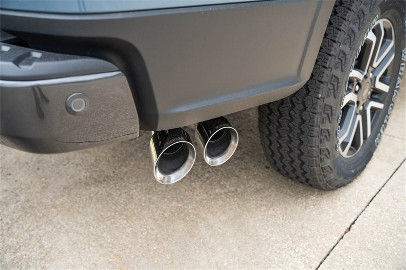 Corsa 2024-2025 Ford Ranger 3in Cat-Back Exhaust 4in Polished Pro-Series Slash Cut Twin Tip - 21246
