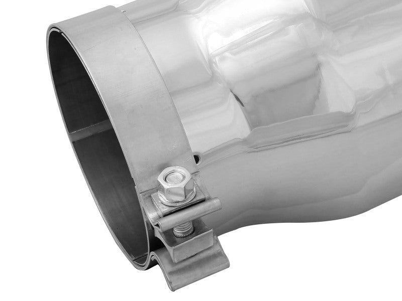 aFe Diesel Exhaust Tip Bolt On Black 5in Inlet x 7in Outlet x 12in - Right - 49T50702-P12