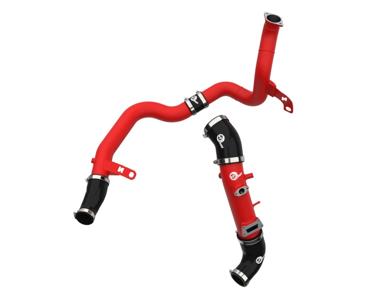 AFE 19-22 Hyundai Veloster N BladeRunner Aluminum Hot & Cold Charge Pipe Kit - Red - 46-20764-R