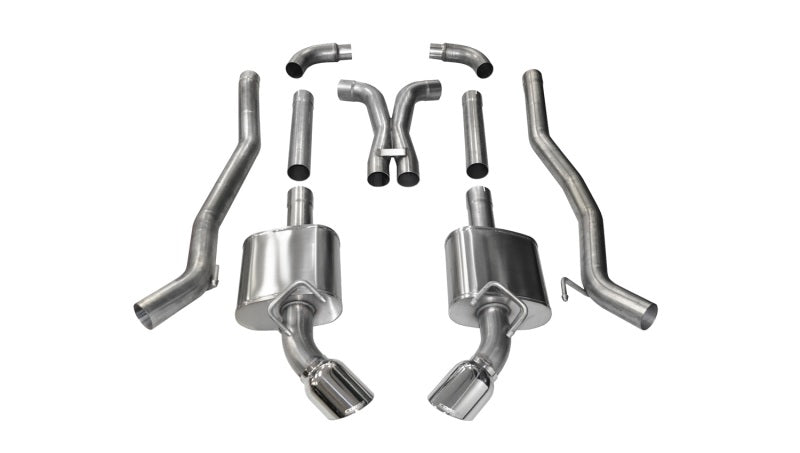 Corsa 2011-2015 Chevrolet Camaro SS 6.2L V8 Manual Polished Xtreme 3in Cat-Back - 14968