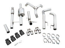 Load image into Gallery viewer, AWE Tuning 4th Gen GM 1500 5.3L 0FG Cat-Back Split Rear Exit (w/ Bumper Cutouts) - Quad Diamond Tips - 3015-43202