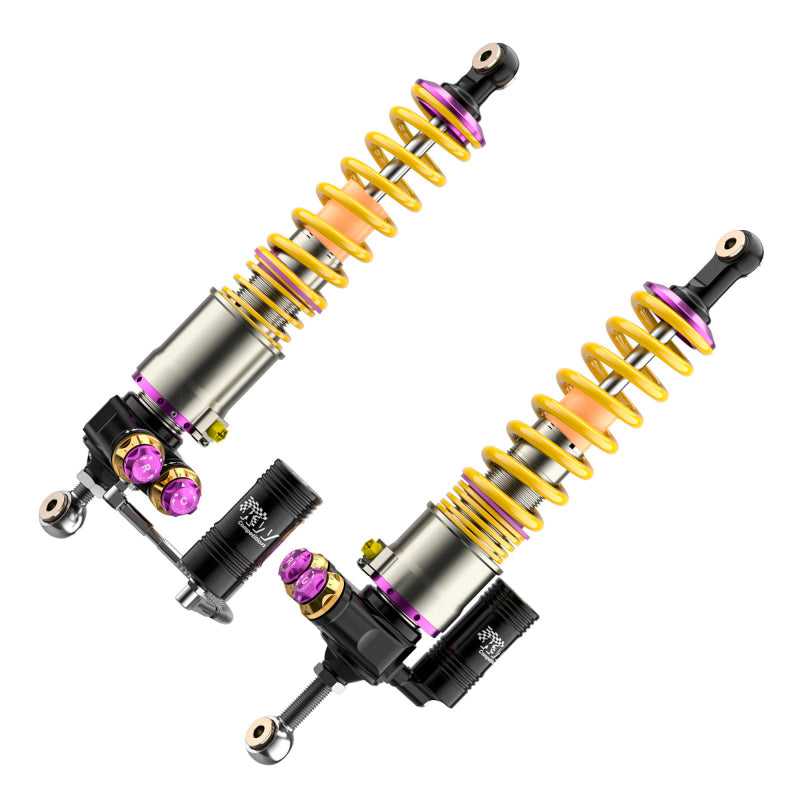 KW Porsche Carrera GT HLS & V5 Coilover Kit w/ Black Springs - 30971427-B